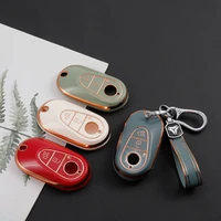 tpu car key cover case for for mercedes benz w223 class s300 s350 s450 s500 2020 2021 shell protective key ring