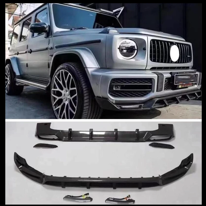 Комплект заднего диффузора для передней губы спойлер Benz G Class W464 G63 2019-2024