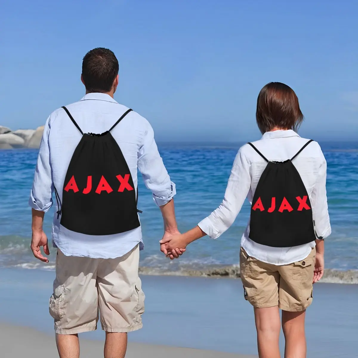 Сумка на шнурке с надписью Ajaxs для мужчин и женщин легкий спортивный ранец