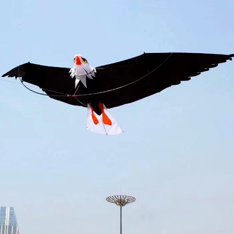 Бесплатная доставка воздушный змей с белым орлом и ручкой для серфинга взрослых