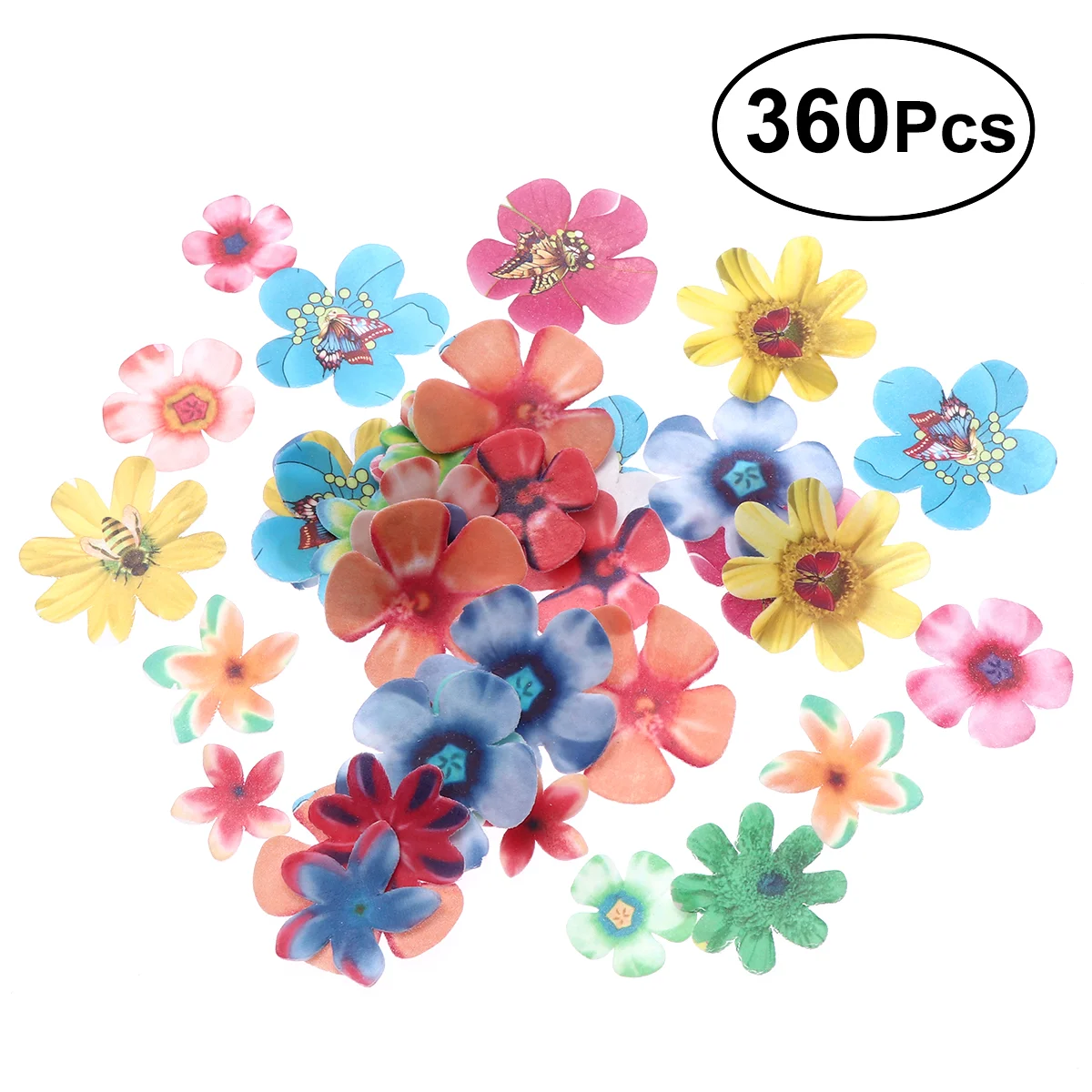 

Cake Flowers Decorationdecorations Edible Cupcake Toppers Decorativedecorating