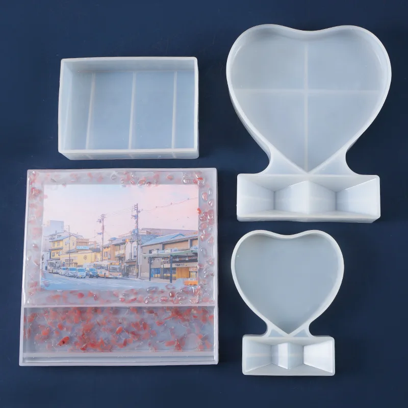 1PC Photo Frame Shaped Jewelry Tool Jewelry Mold UV Epoxy Resin Silicone Molds for Making Jewelry