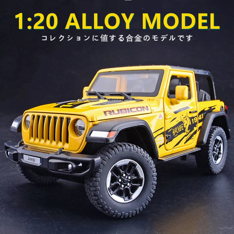 Модель автомобиля из сплава Jeeps Wrangler Rubicon 1:20 литой и игрушечный металлический