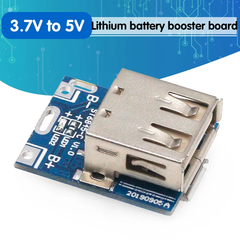 Повышающий Модуль питания 5 В защитная плата для зарядки литиевых и