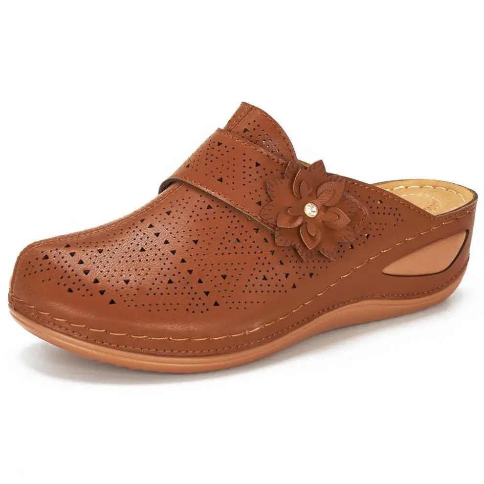 

Summer Sandals slippers Women Shoes Footwear Hollow Round Toe Flip Flops Beach Platform zapados mujer