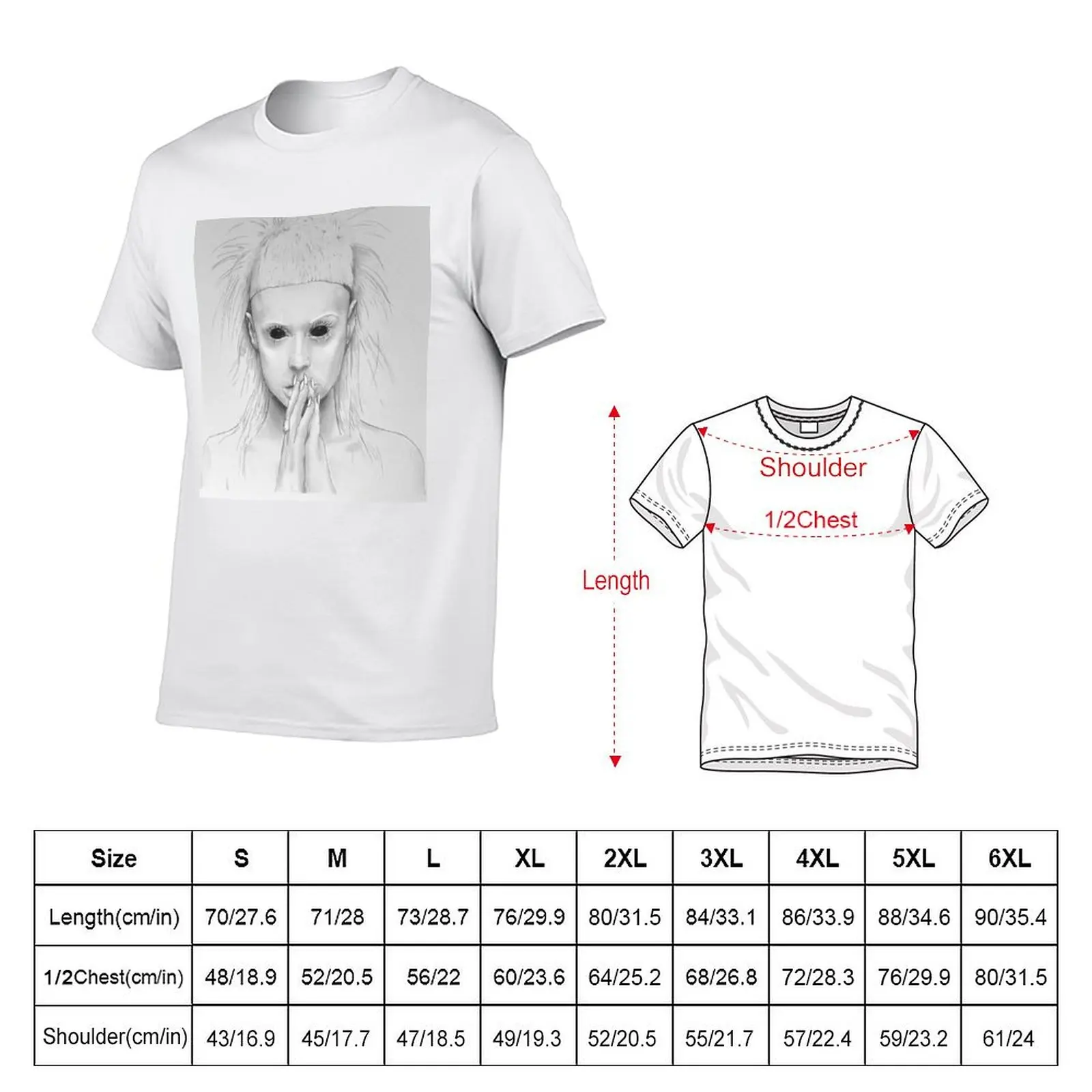 Фото Футболка Yolandi Visser Die Antwoord, базовая модель больших размеров с короткими рукавами №2