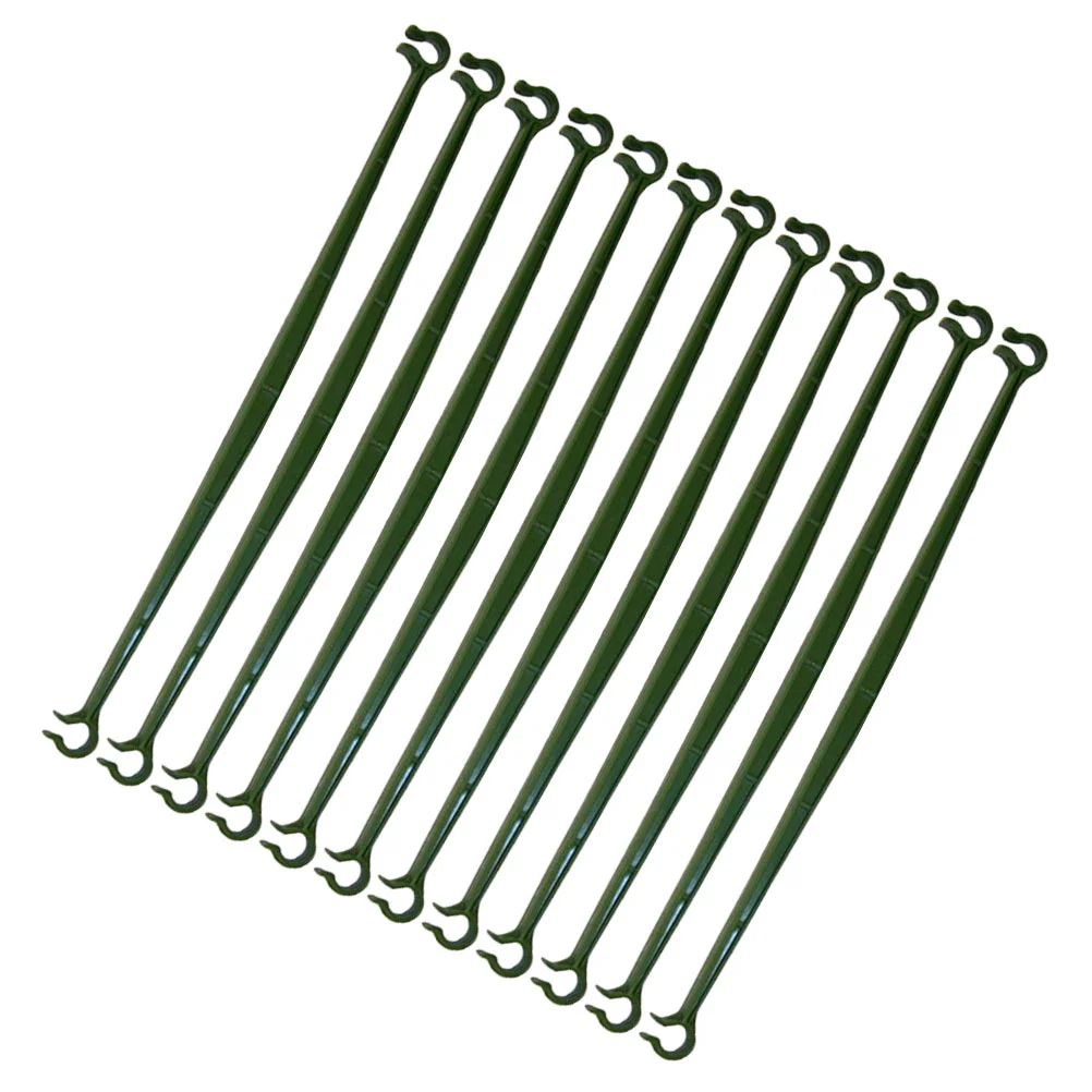 

12 Pcs Pile Arm Tomato Cage Tension Rod Holder Stem Support Lattice Cucumber Support Supports Plastic Flowerpot Trellis Support