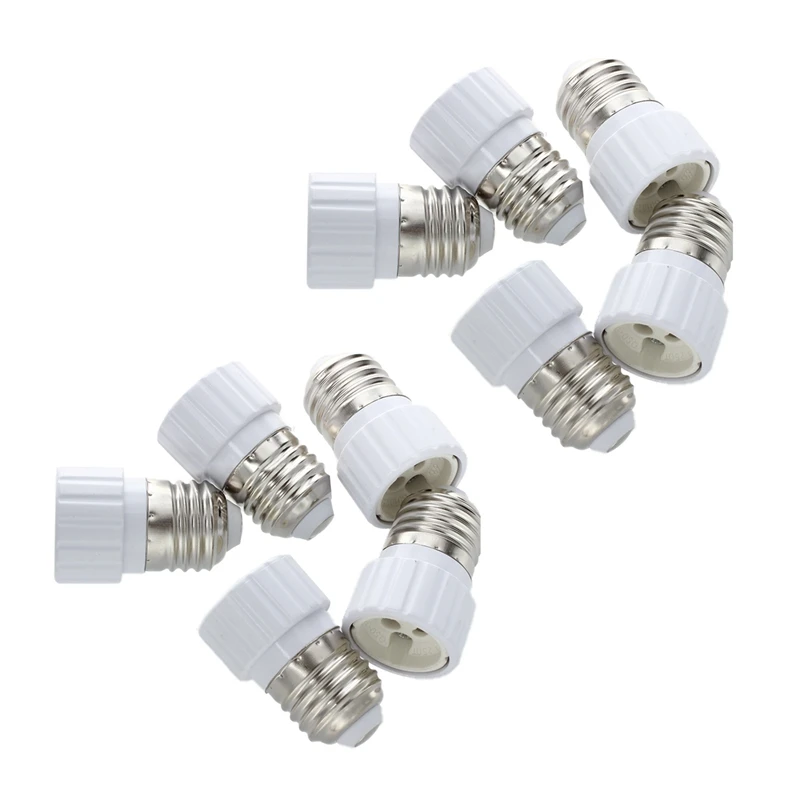 

JFBL Hot E27 To GU10 Lamp Light Bulb Base Socket Converter Adaptor 10 Pack