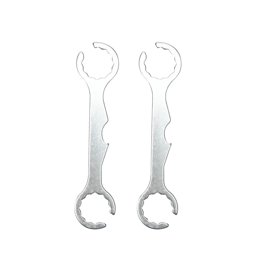 

2pcs Faucet Spanner Coupler Hand Tool Portable Durable Kitchen Home Pipe Multifunction Sink Installation Beer Wrench Meng Steel