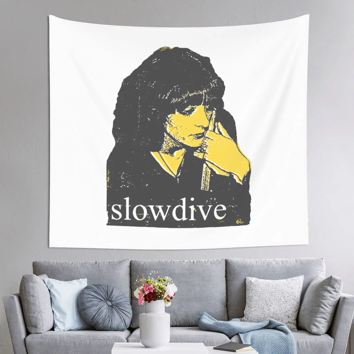 

Винтажный Ретро гобелен Slow Dive, настенный принт, полиэстеровый гобелен, музыкальный плед в стиле бохо, плед, одеяло, декор для комнаты