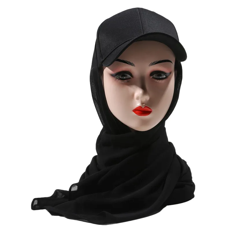 

Baseball Hat Cap Hijab Shawl Instant Hijab Bandana Turban For Women 2022 New Ready To Wear One Piece Sunscreen Shawl Scarf