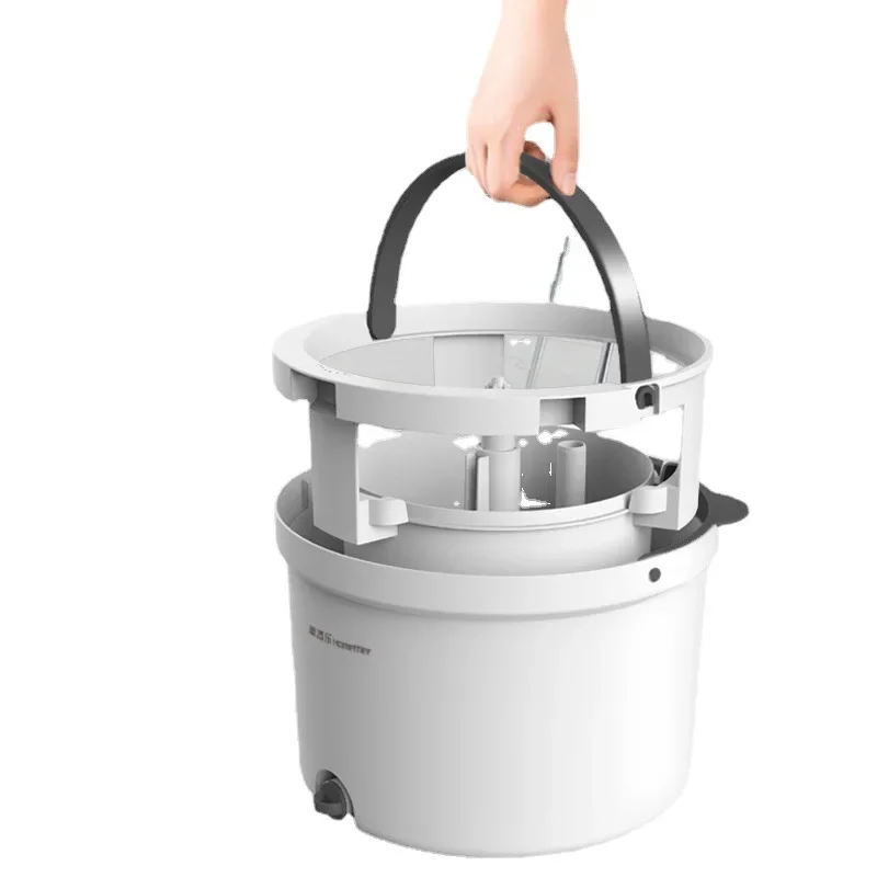 Швабра для пола с ведром домашняя Волшебная разделения сточных вод деревянного