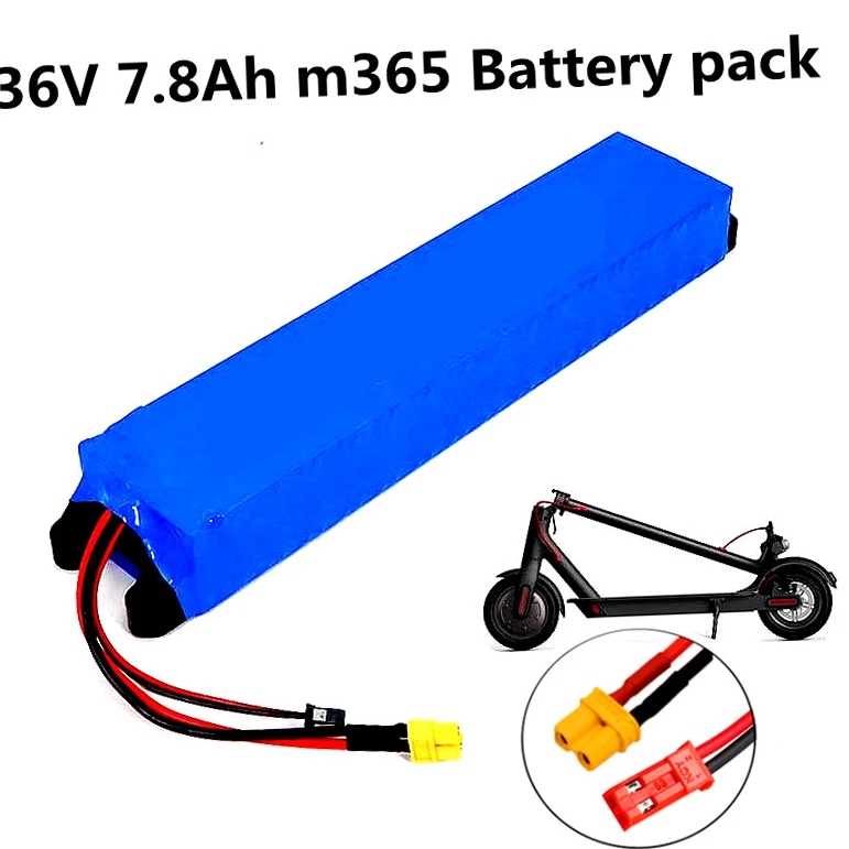 

36V 7.8Ah 18650 lithium battery pack 10S3P 7800mah 250W-500W Same port 42V Electric Scooter M365 ebike Power Battery with BMS