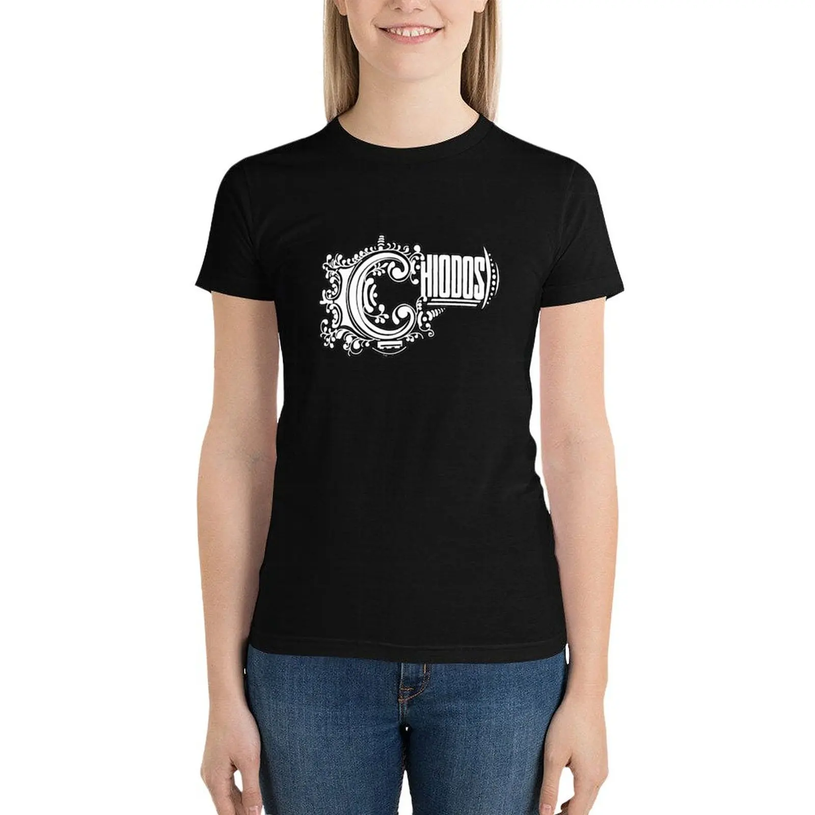 Футболка с надписью Chiodos забавная летняя одежда Корейская женская