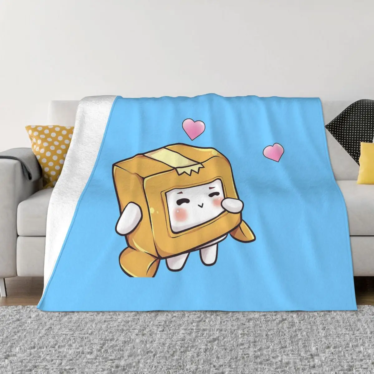 

Lankybox Boxy одеяло Kawaii Мультфильм Плюшевые новые мягкие пледы одеяло для дома ресторана весна/осень