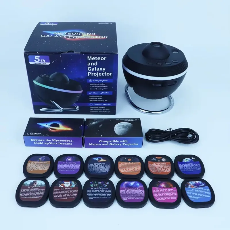 13 1 планетарий 4K Метеорит Галактика Звезда проектор умный вращение на 360 градусов