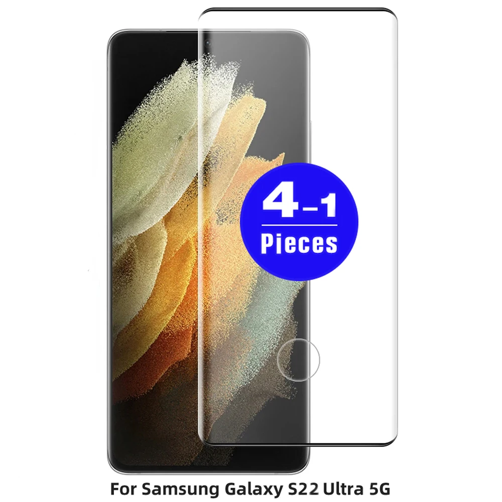 Закаленное стекло для Samsung Glalxy S22 Ultra 5G S21 S20 FE S10 S10E S9 S8 plus, защита экрана, защитная пленка для смартфона, 1-4 шт. Закаленное стекло для Samsung Glalxy S22 Ultra 5G S21 S20 FE S10 S10E S9 S8 plus, защита экрана, защитная пленка для смартфона, 1-4 шт.