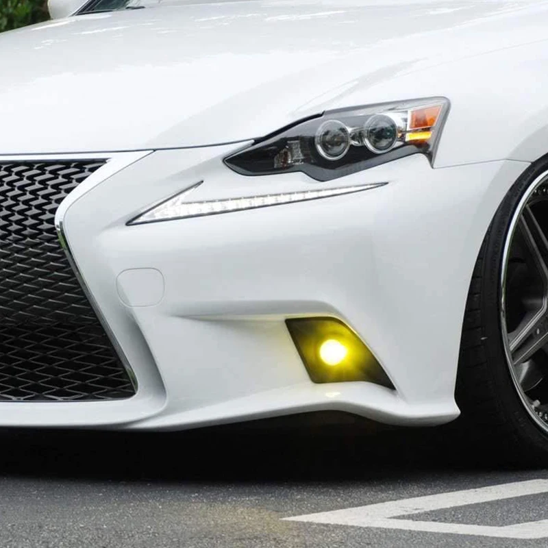 Светодиодные противотуманные фары в сборе желтого цвета DRL F-Sport 6000K белый для Lexus