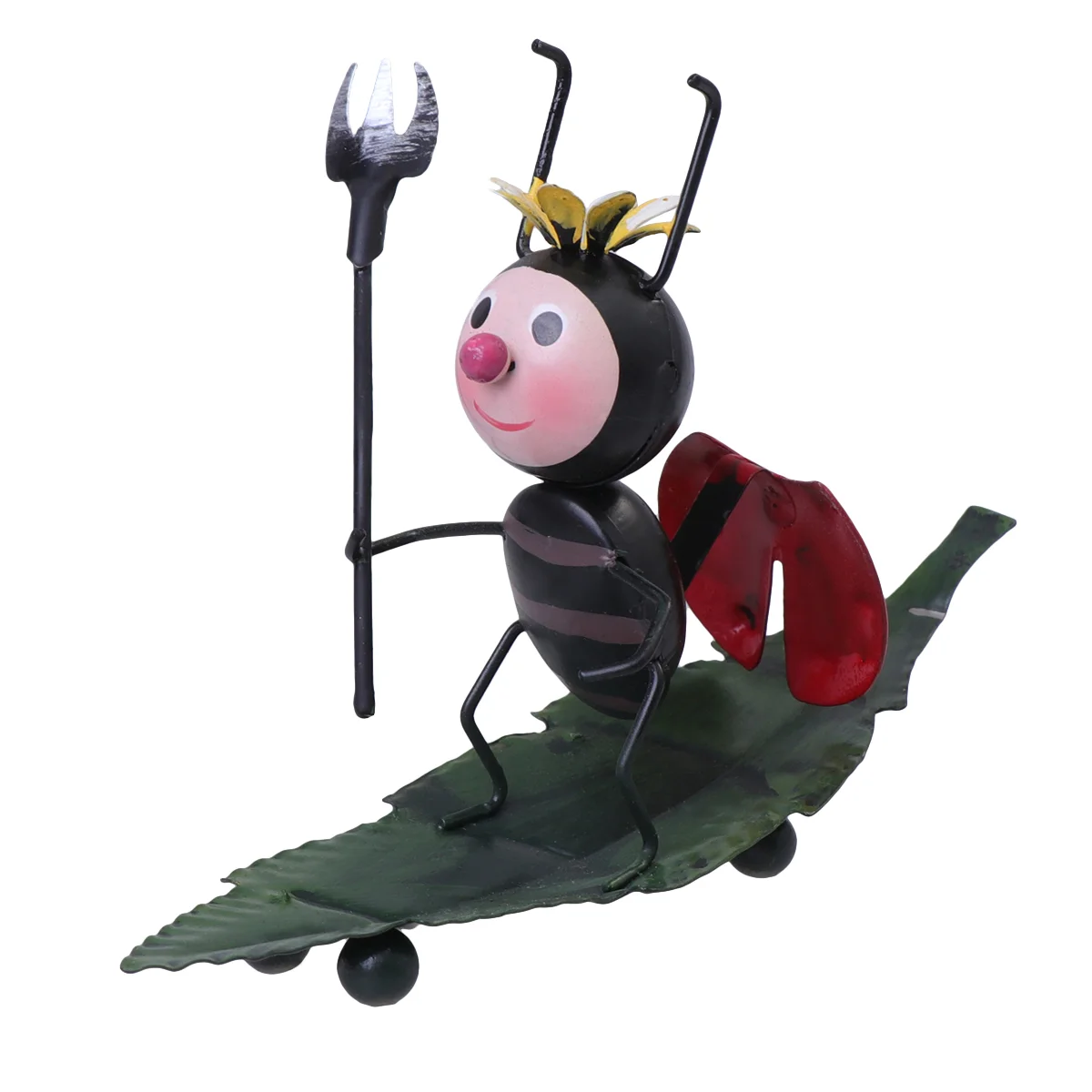 

2 Pcs Ladybug Miniature Vintage Ornaments Metal Ladybug Model Garden Sculpture House Ornaments Accessories Ant Ornament