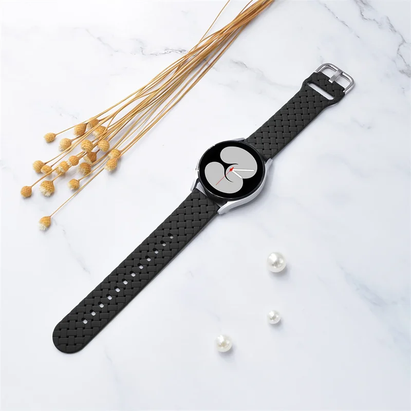 Sport Band for Samsung Galaxy Watch 5-pro-4-Classic/active 2 Silicone 20mm Braided bracelet Huawei/Amazfit GTS-3-2-2e-mini strap