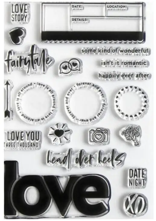 2021 новый английский прозрачный штамп/печать для сделай сам