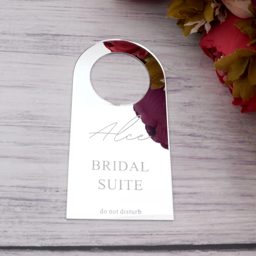 

1 шт. подвесной знак «Не беспокоить» на дверь, сувениры для свадебной вечеринки, индивидуальное имя невесты, индивидуальный подарок, декор для свадебной вечеринки, 7*14 см