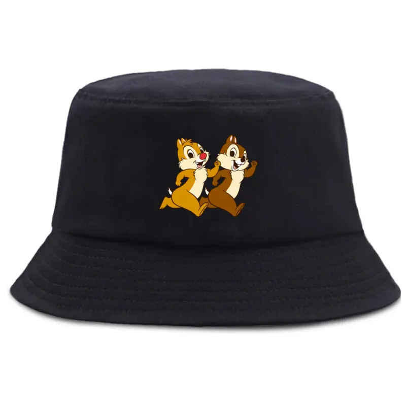 

Chip and Dale Buckets Hat Unisex Cotton Foldable Fishing Hiking Cap Outdoor Beach Fisherman Kids Hats Bob Panama