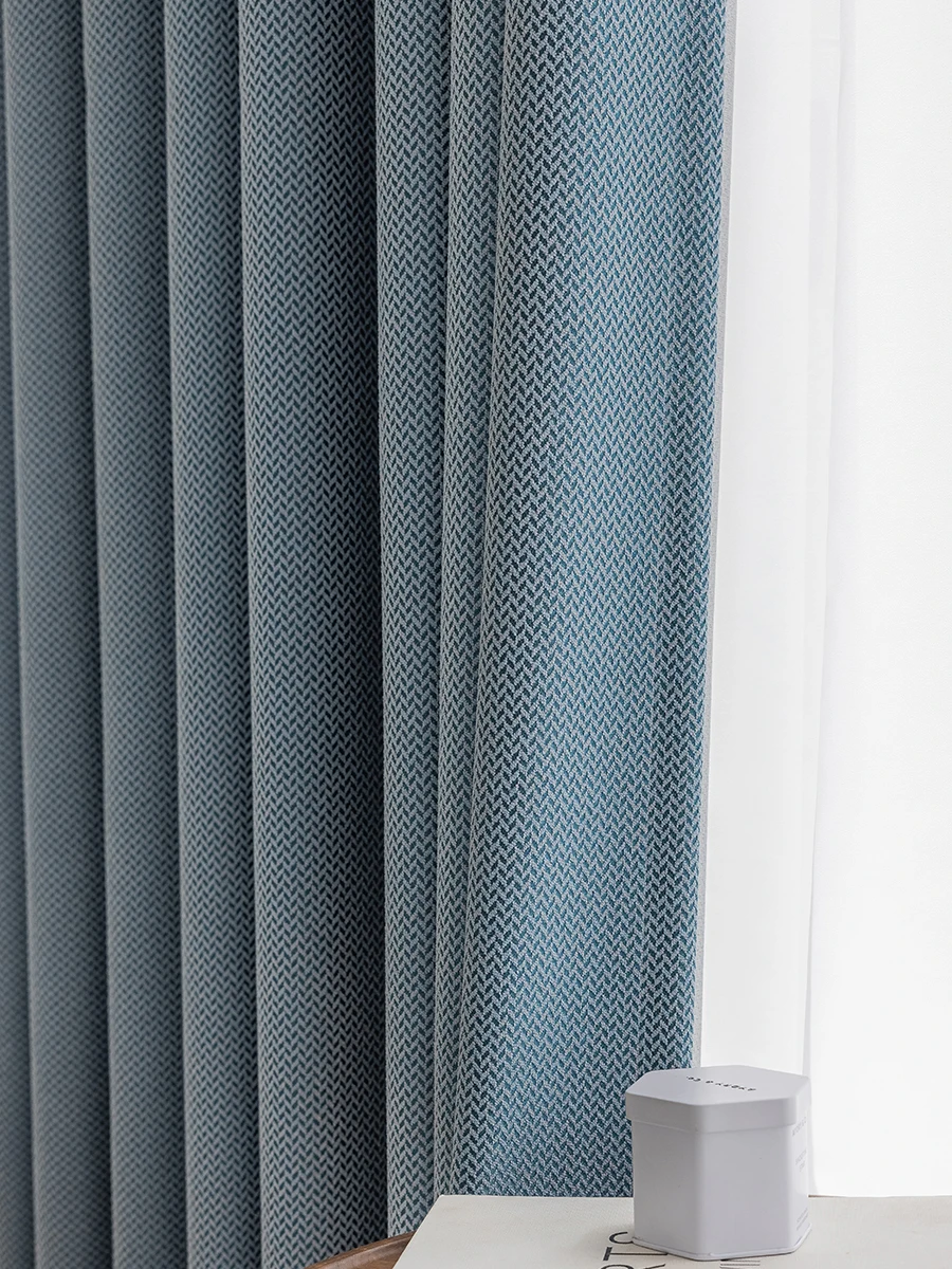 

Пряжа окрашенные занавески синие затемняющие занавески для гостиной современные хлопковые шторы для спальни декоративные шторы для балко...