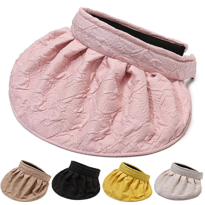 

All-match Sunscreen Face Sun Hat Big Brim Shell Fisherman Hat Anti-ultraviolet Fashion Adjustable Empty Top Hat