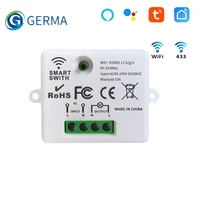 germa wifi mini switch tuya smart life app controller rf 433mhz diy relay module smart home timer google home alexa 110 220v