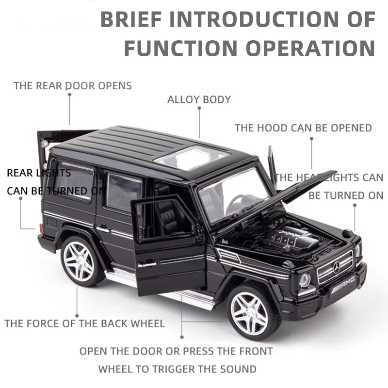 Металлическая Литая Под Давлением Модель Автомобиля В Масштабе 1:32 G65 G63