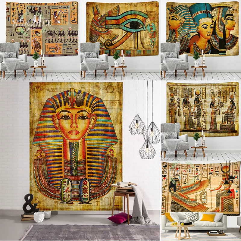 

Ancient Egyptian Tribal Savage Tapestry Wall Hanging Home Dorm Decor Bedspread Throw Art Home Decor