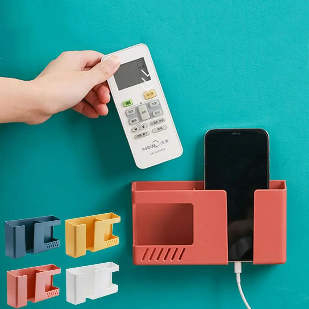 

Home Convenient Air Conditioner Television Phone Boxes Storage Stand Remote Control Organizer Wall Mounted Box