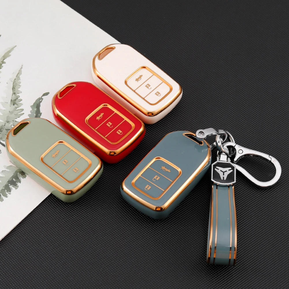 

ТПУ чехол для автомобильного ключа с дистанционным управлением защитный чехол для Honda CRV CR-V Fit Civic Accord HR-V HRV City Odyssey XR-V аксессуары