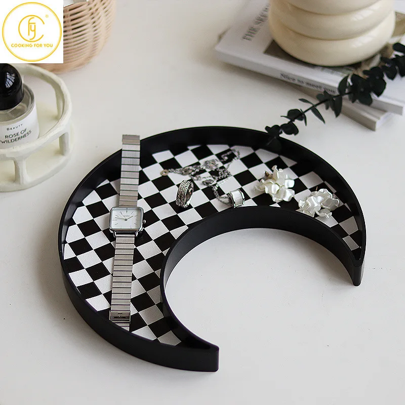 

Креативный Многофункциональный пластиковый поднос для хранения мелочей, бытовой кухонный органайзер для закусок, фруктов, еды, специй, чая