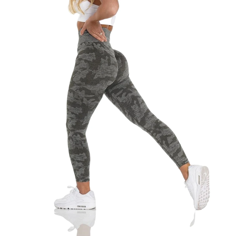 Nvgtn Camo Seamless Workout Leggings Butt Lift Yoga Pants Women High Waist Stretch Fitness Outfits Sports Wear Gym Fuchsia Nylon