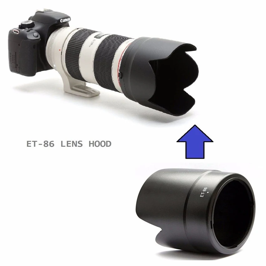

Lens Hood ET-86 for Canon EF 70-200mm f/2.8L IS USM Camera 77mm Thread Mount