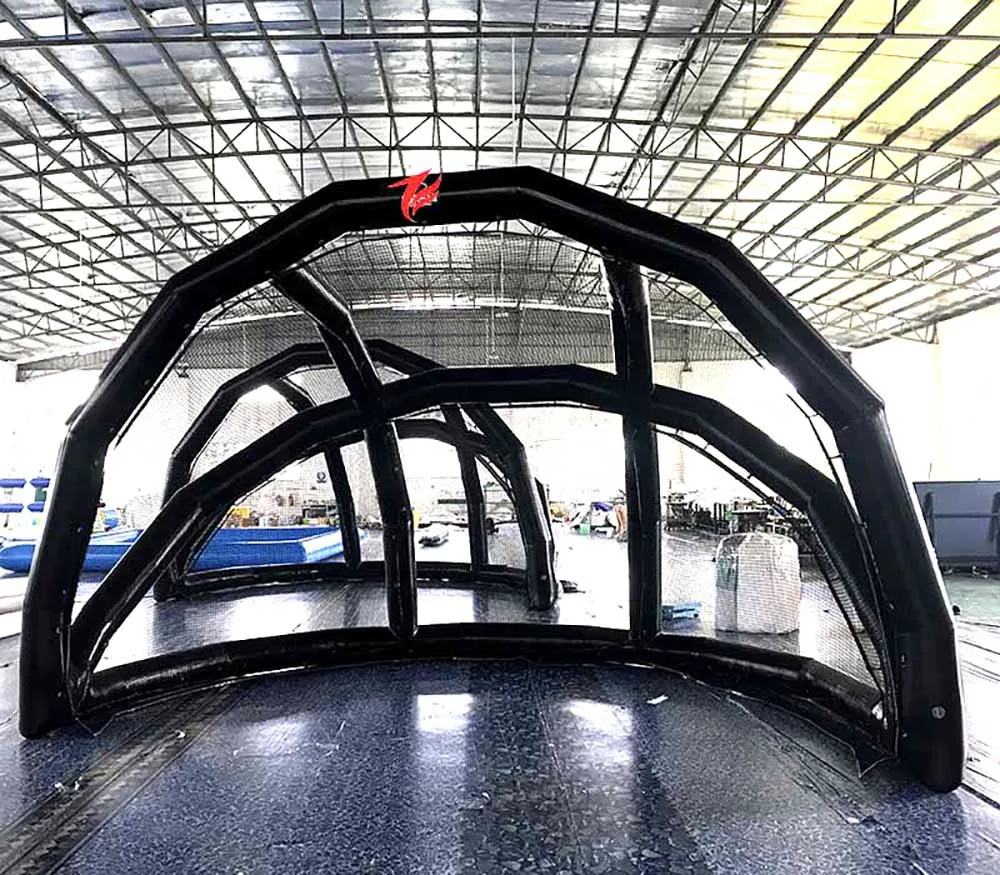 Airtight Inflatable Baseball Batting Hitting Cage Turtle Backstop Bearing