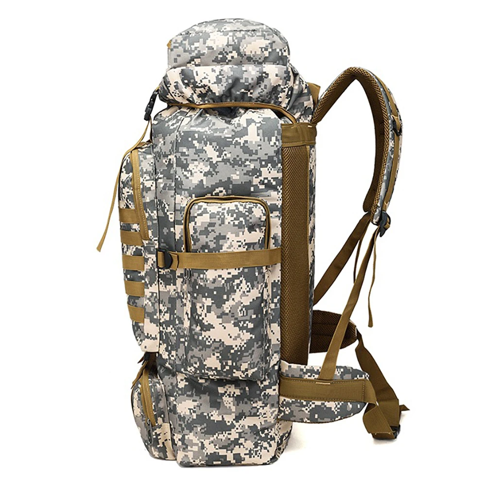 80L Waterproof Tactical Backpack Military Army Hiking Camping Backpack Large Travel Rucksack Outdoor Sports Climbing Hunting Bag