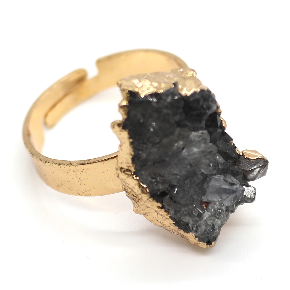 Регулируемое кольцо с натуральным камнем 10-20 мм