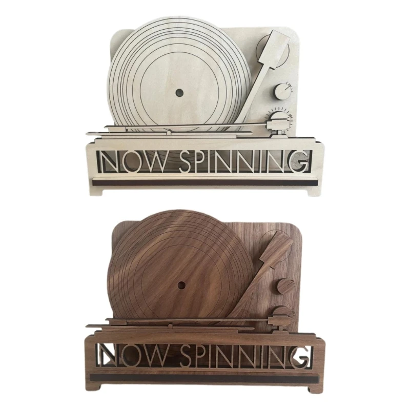 Now Spinning Album Stand  Organize Rack Birthday Record Display Holder
