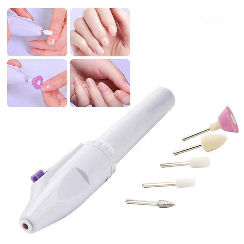

Electric Nail set Manicure Set 5 in 1 Manicure machine Nail Drill File Grinder Grooming kit nail Buffer Polisher remover drill