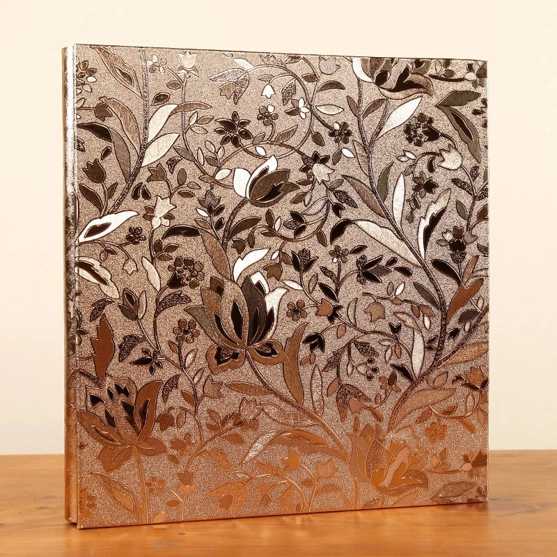 

High quality 600 Pockets PU Leather Photo Album Vintage Carved Handmade DIY Insert Scrapbook Foto Albums Memory Album Album