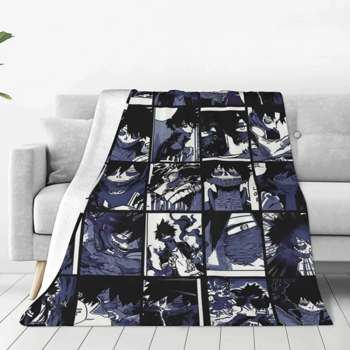 

My Hero Academia Collage Blanket Winter Warmth Anti-pilling Flannel Throw Blankets for Easy Care Machine Sofa Blankets