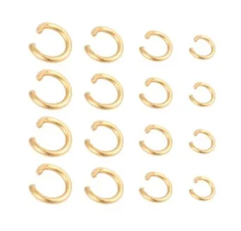 

600pcs stainless steel gold rings 0.7*5mm