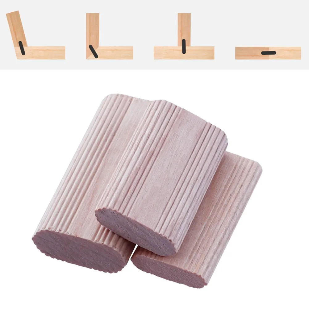 

Household 50Pcs Wood Stick Unfinished Wooden Dowel Rod Block for Building Model Woodworking Furniture Splicing DIY Crafts Tool