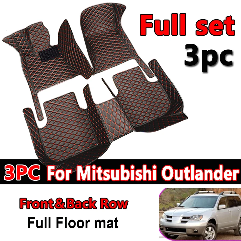 

Автомобильные коврики для Mitsubishi Montero Outlander Airtrek CU ZE ZF 2001 ~ 2006, кожаные коврики, коврики, автомобильные аксессуары 2002 2003