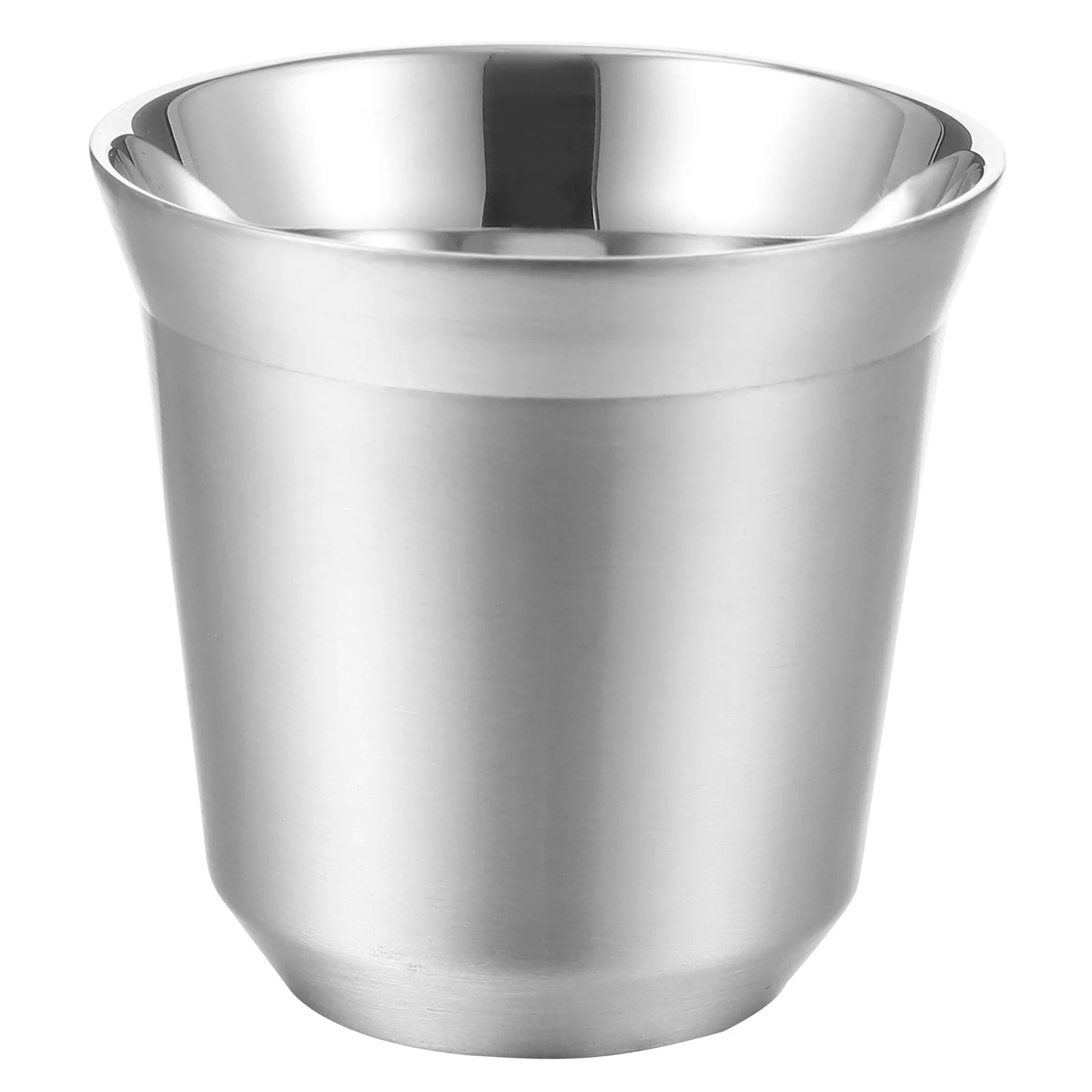 

Cup Metal Coffee Cups Drinking Pint Restaurant Insulated Heat Travel Steel Stainless Mugs Tin Cappuccino Morning Camping Gifts