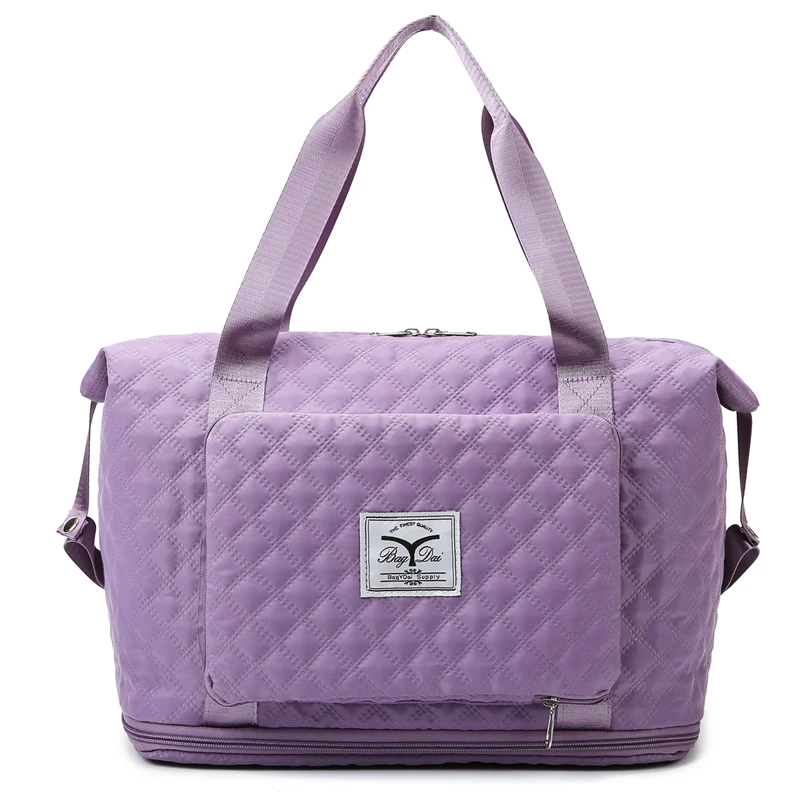 

New Waterproof Women Folding Travel Bag for Men and Women Dry and Wet Separation Folding Travel Bag Weekender Sports Gym Tote