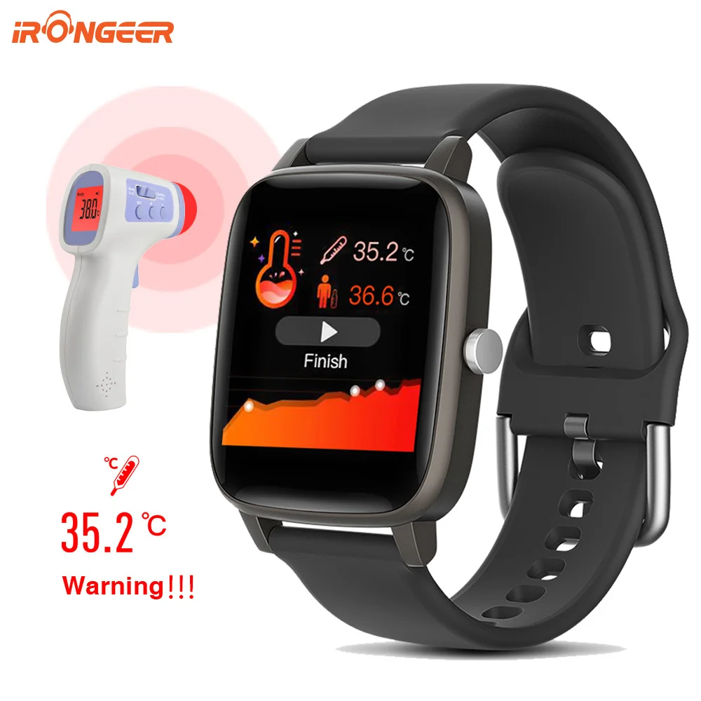 

Montre connectée pour hommes femmes, de température écran tactile, moniteur physique, Bluetooth, pour Android ios, 2022